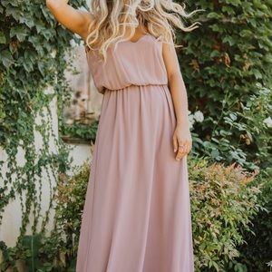💖HP!💖SMYM Kendall Maxi in Antique Rose Chiffon